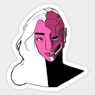 Cyborg Sticker